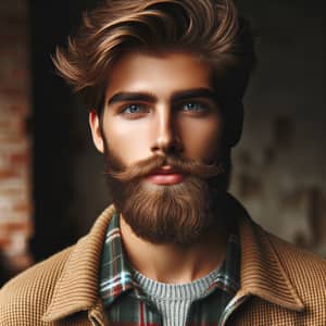 Young Bearded Man Portrait