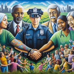 Strengthening Partnership Between Police and Community Mural