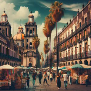 Historic Center of Mexico City: Documented in Colorful Detail