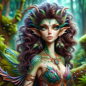 Enchanting Fantastical Creature in Mystical Forest