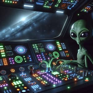 Alien on Spaceship: Journey Through Space | Galactic Exploration