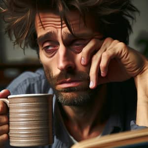 Sleepless Man: Battling Exhaustion and Fatigue