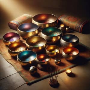 Chakra Tibetan Singing Bowls Set for Tranquility
