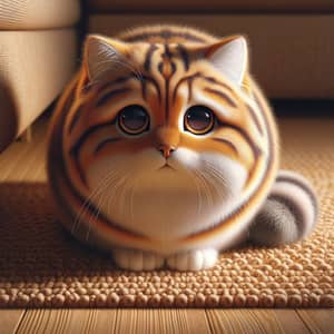 Distressed Orange and White Short Hair Cat Crying