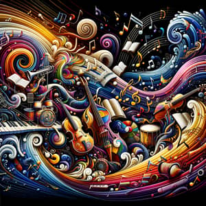 Colorful Musical Symphony: Grand Visual Representation