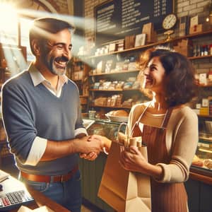 Warm and Joyful Purchase Experience at Diverse Small Business