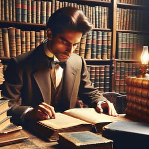 Enlightened Scholar: Jose Rizal Surrounded by Books