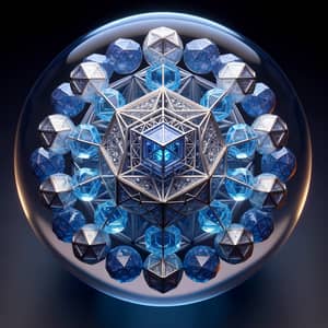 Metatron's Cube Sphere - Sacred Geometry Art