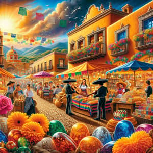 Explore México's Vibrant Colors: Mexican Market, Street Food, Mariachi Band