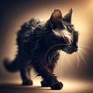 Resilient Eyeless Cat: Graceful Strutting in Confidence
