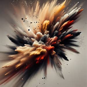 Dust Explosion Abstract Art | Dynamic Swirling Hues