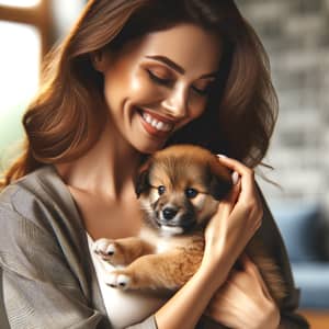 Jennifer Aniston with Cute Puppy: Joyful Moment of Tenderness