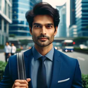 Harish - South Asian Professional in Royal Blue Suit