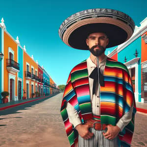 Authentic Mexican Man in Colorful Setting