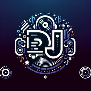Modern DJ Music Team Logo Design