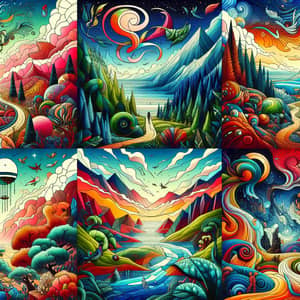 Imaginary World of Vibrant Colors, Miraculous Creatures, and Cultural Rituals