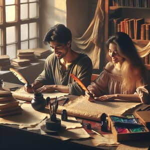 Artistic Couples: Literary Creation Process in a Homey Room