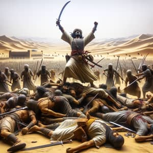 Desert Battlefield Scene from Jahiliyyah Era | Muslims Victorious