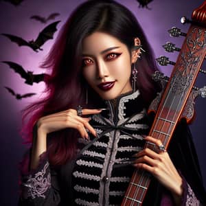 Vampire Hot Bard Warlock Rocker Girl - Enchanted Style