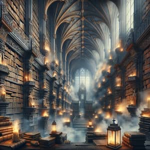 Devastating Fire Consumes Medieval Library | Haunting Scene