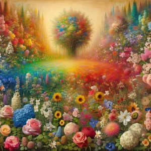Raw Beauty of Nature - Vibrant Floral Scene