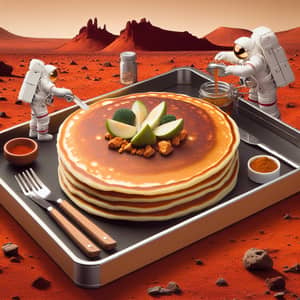Unique Martian Pancake: Culinary Wonder on Mars