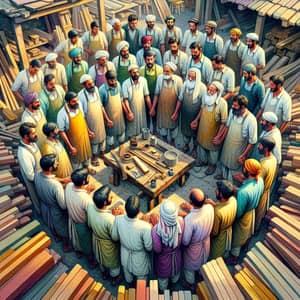 Indian Carpenters: Unity, Tradition, and Craftsmanship