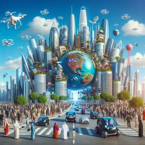 Worldly Exploration in 21st Century Cityscape: Diverse and Innovative Scene