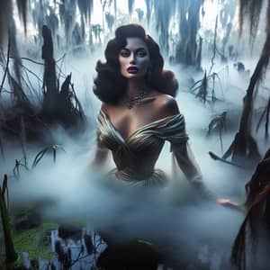 Swamp Princess Ava Gardner in Enigmatic Fog