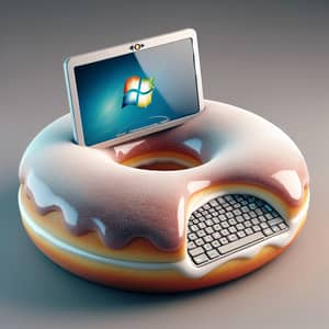 Donut-Shaped Computer: Playful Design with Futuristic Technology