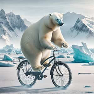 Majestic Polar Bear Bike Riding | Wild Arctic Wildlife