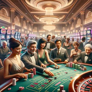 Luxurious Casino Environment with Cash Back Rewards