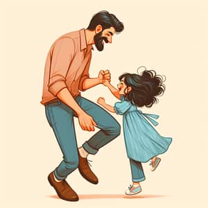 Loving Father Daughter Moment | Family Happiness
