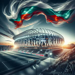 Ares Soccer Stadium | Modern Design with Bulgaria Flag