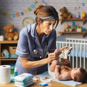 Professional Diaper Change Service | Nursery Room Scene
