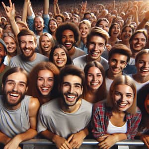 Live Concert Experience: Diverse Crowd Embraces Favorite Band