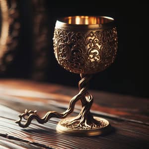 Intricately Crafted Goblet with Delicate Filigree Patterns