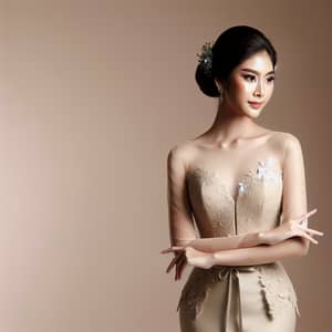 Elegant Southeast Asian Woman in Graceful Pose