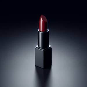 Luxurious Red Lipstick | Elegant Black Tube | Subtle Textures