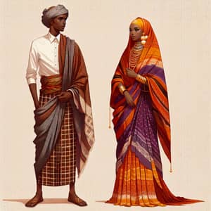 Traditional Somali Clothing: Male Macawis & Female Guntiino