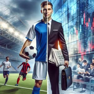 Caucasian Male: Soccer Player & Investor Lifestyle Displayed