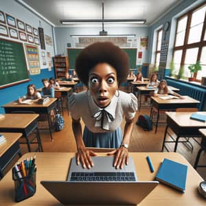 Surprising Classroom Moment | Shocked Teacher at Desk