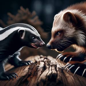 Honey Badger vs Wolverine: Weasel Family Battle
