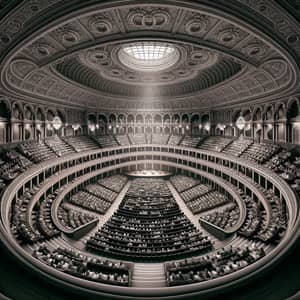 Stunning Interior View of 1000-Person Oval Auditorium