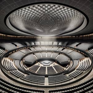 Stunning Two-Tiered Oval Auditorium | Interior View