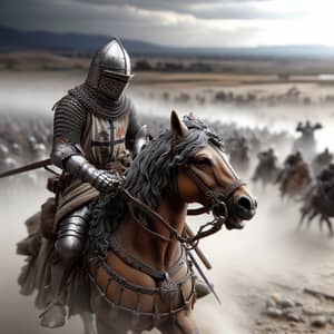 European Knight Deserting Battle - A Brave Choice