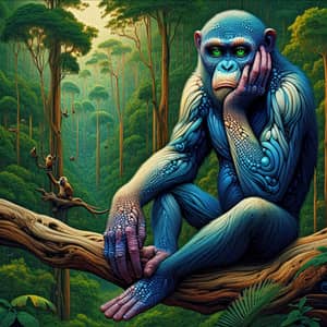 Bored Ape NFT Art in Lush Jungle | Digital Art Trending