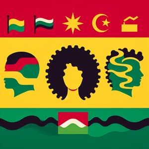 Symbolic Flag Design for Alevism, Kurdistan, and Curly-Haired Individuals