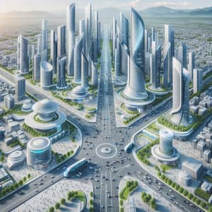 Futuristic City Design | AI-Generated Skyscrapers & Diversity