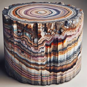 Layered Geological Formations: Intricate Textures & Patterns